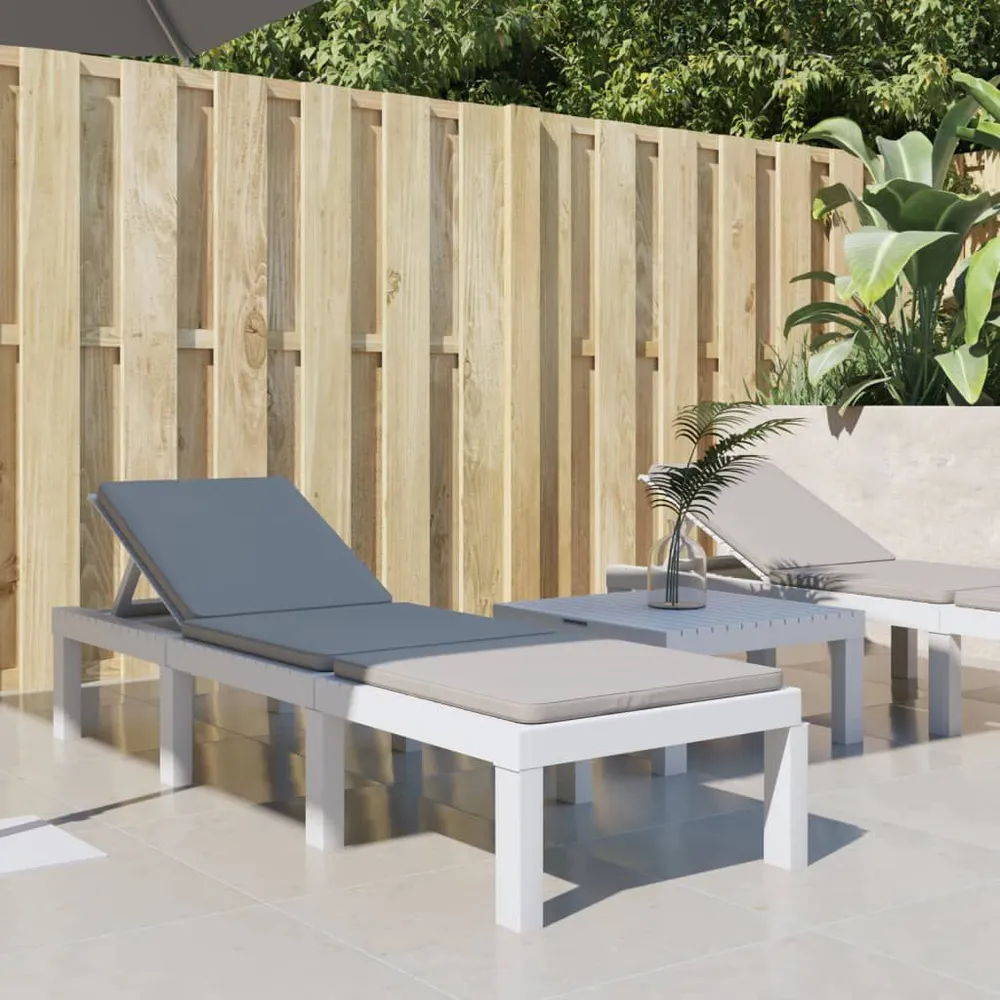Met Eettafel Ligbed met kussens PP wit