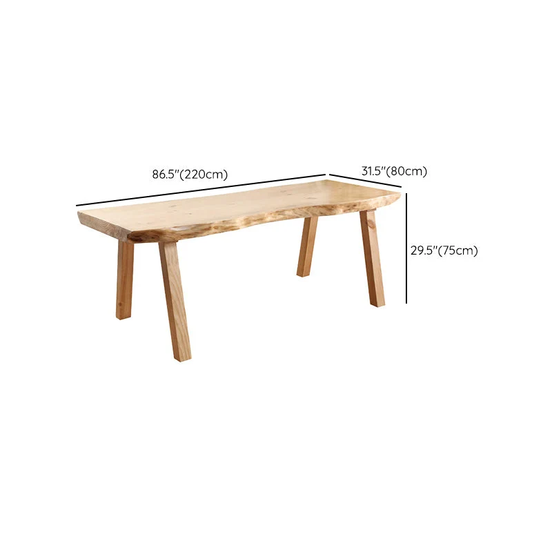 Rattan Rectangle Dining Table Set 1/4/5/6 Pcs Grenen Solid Wood Dining Table and Chairs