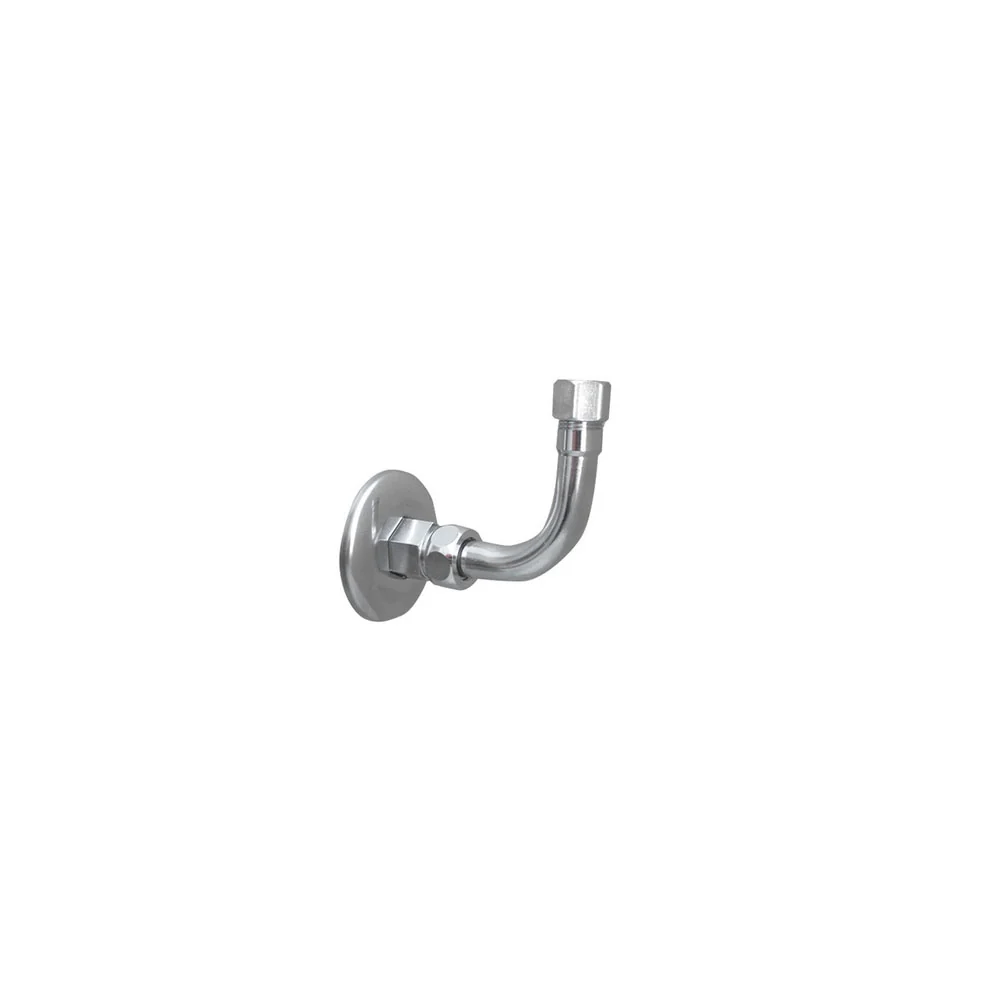90° under-sink P-trap complete nipples and flange