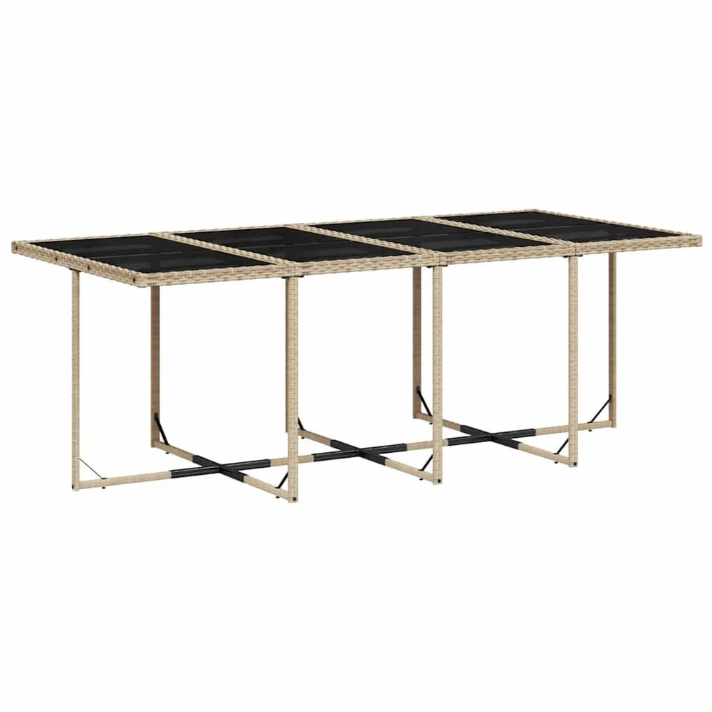 13-delige Tuinset met kussens poly rattan gemengd lichtbruin