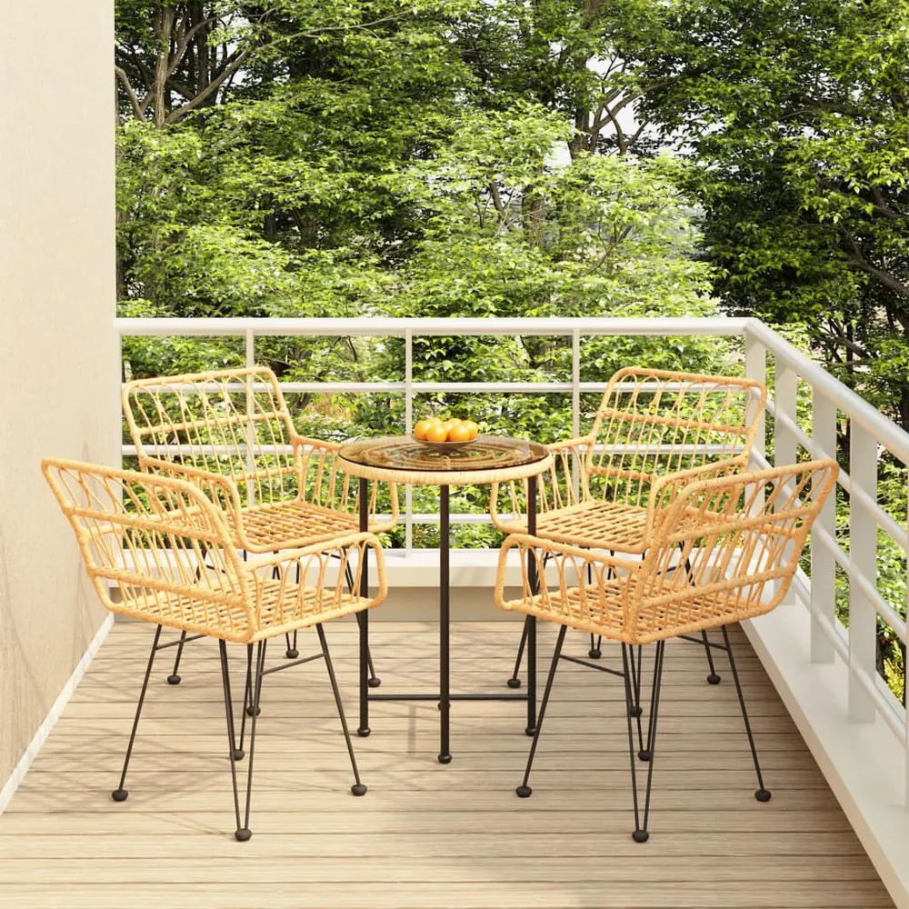 5-delige Tuinset poly rattan met 5 Jaar Garantie