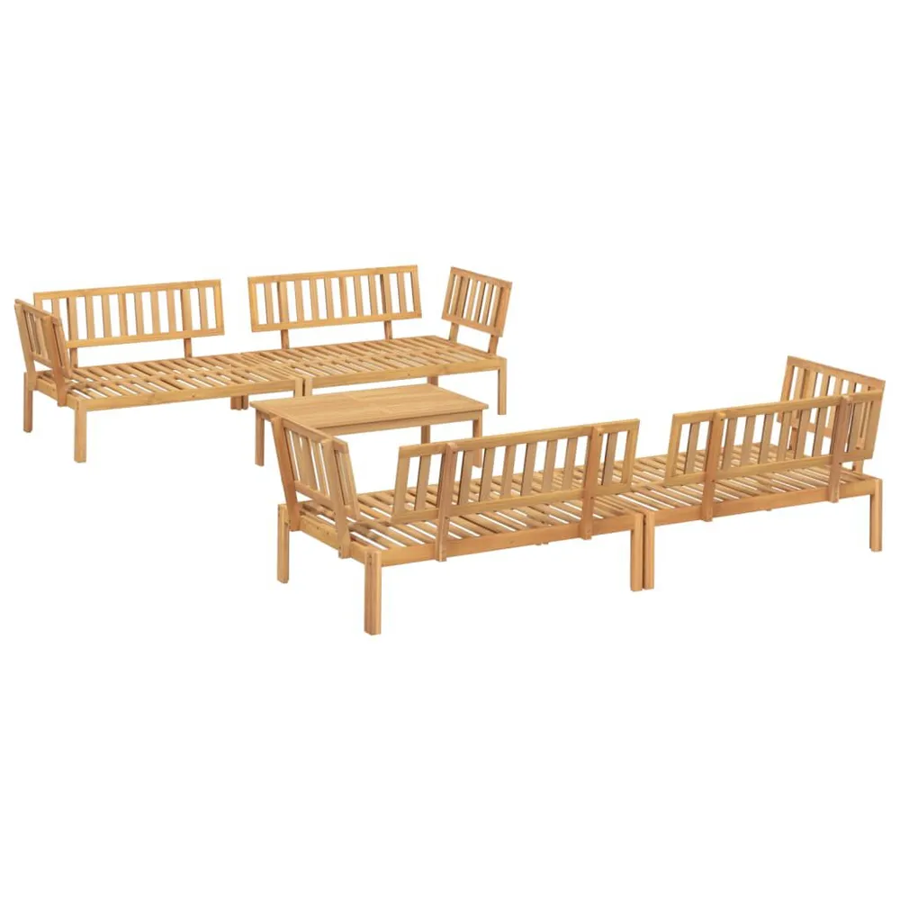 Comfortabel Luxe 5-delige Loungeset pallet massief acaciahout