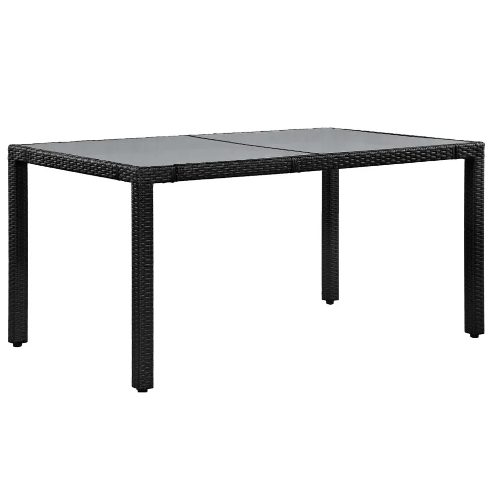 Comfortabel Luxe 7-delige Tuinset poly rattan zwart