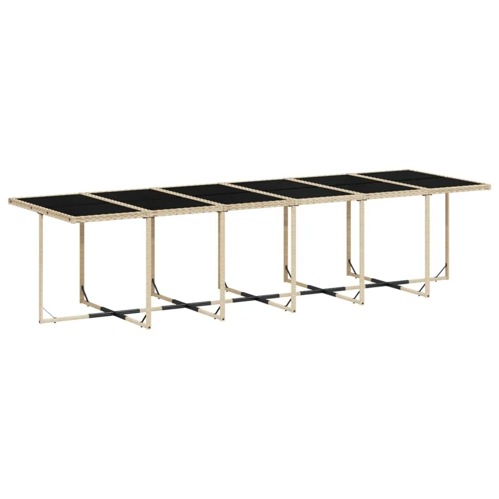 Design 13-delige Tuinset met kussens poly rattan gemengd ecru