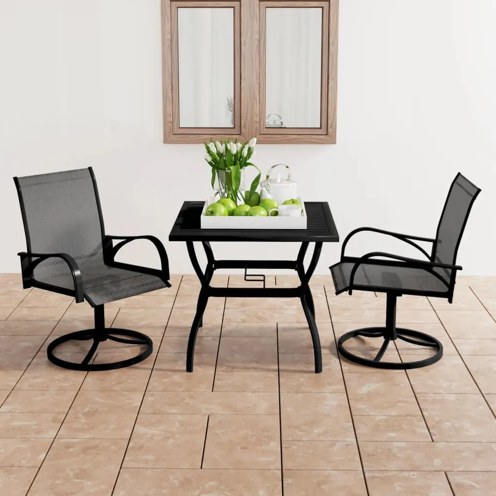Design 3-delige Tuinset textileen en staal