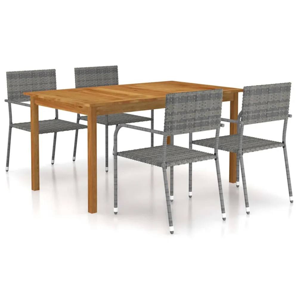 Design 5-delige Tuinset grijs