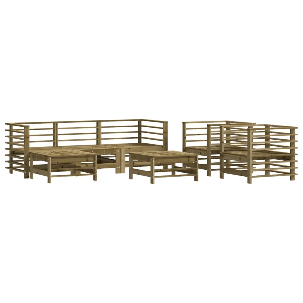 Design 7-delige Loungeset geïmpregneerd grenenhout