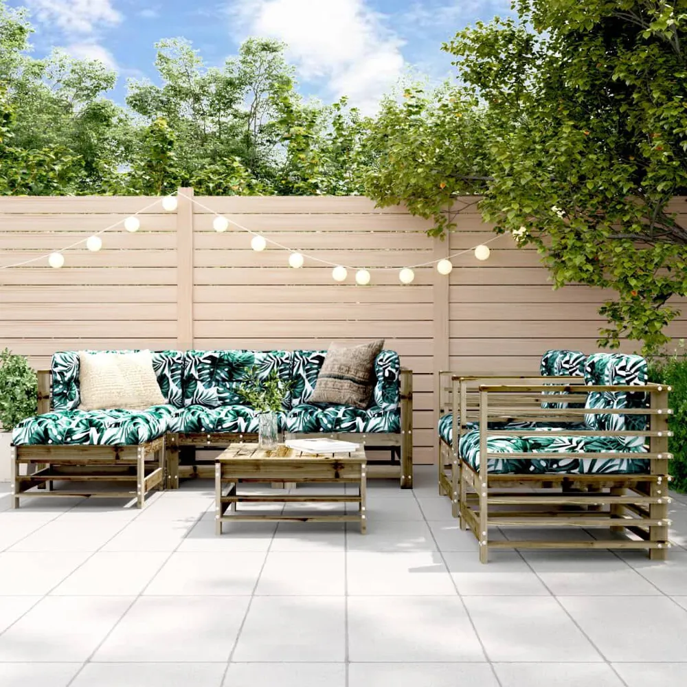 Design 7-delige Loungeset geïmpregneerd grenenhout