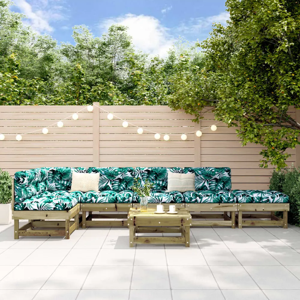 Design 7-delige Loungeset geïmpregneerd grenenhout