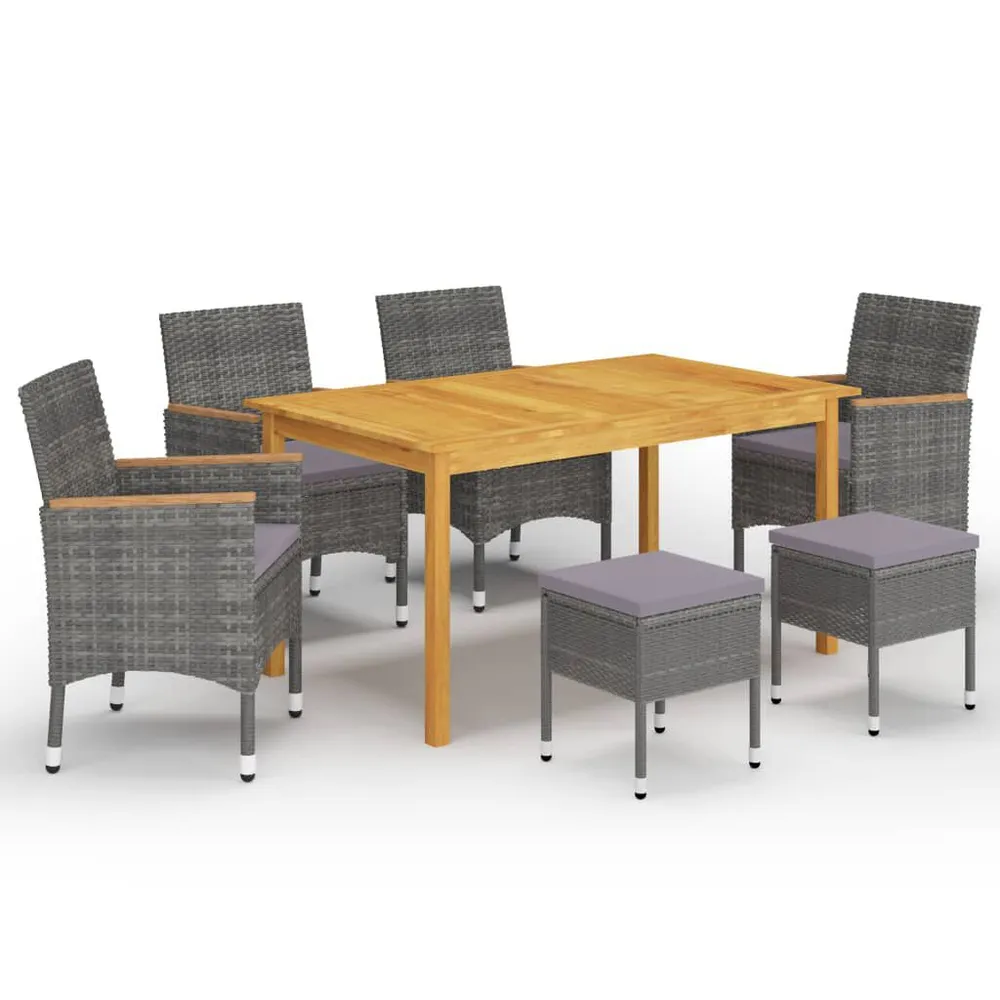 Design 7-delige Tuinset grijs