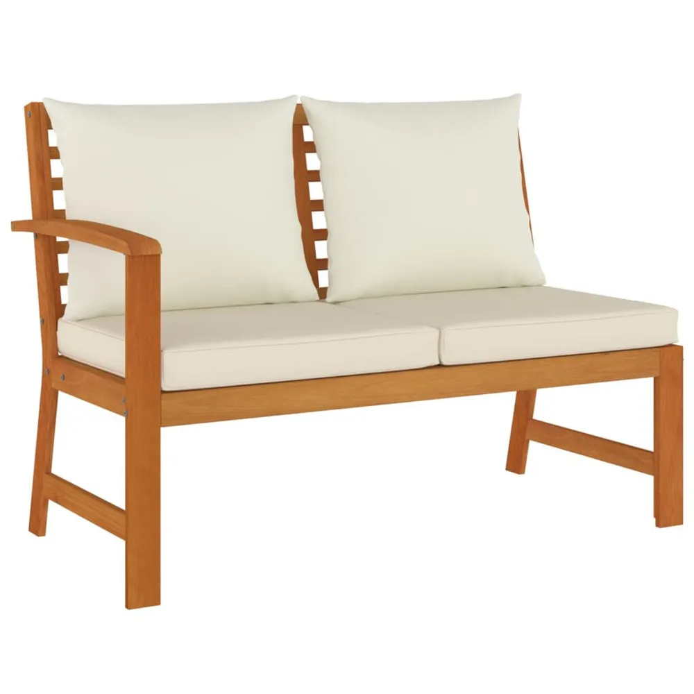 Design 7-delige Tuinset met kussens massief acaciahout