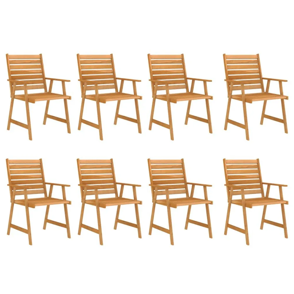 Design 9-delige Tuinset massief acaciahout