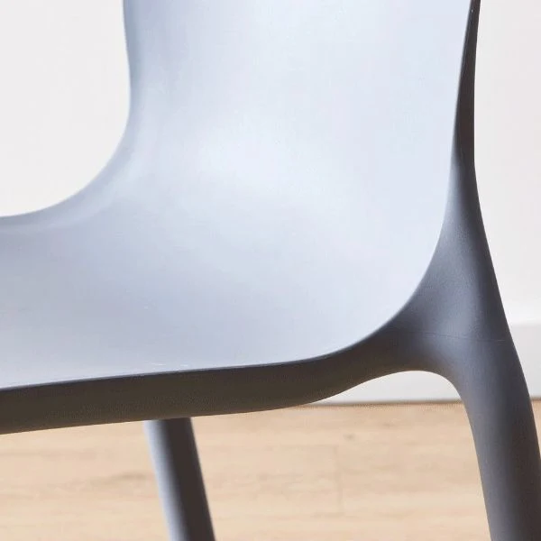 Design Contemporary Poly Dining Side Chair Stackable Side Chair Set Dining Room Pink