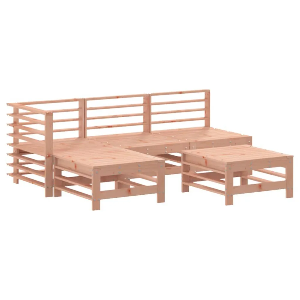 Klap- 5-delige Loungeset massief douglashout