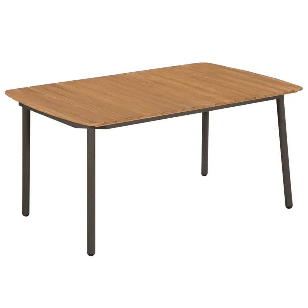 Klap- 7-delige Tuinset poly rattan bruin