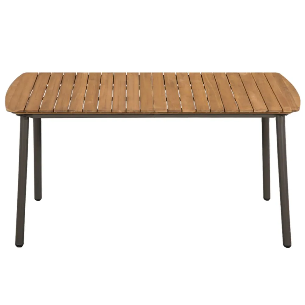 Klap- 7-delige Tuinset poly rattan bruin