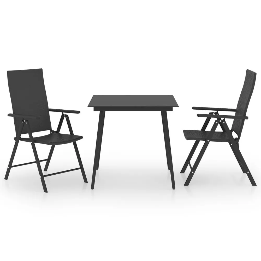 Lig- 3-delige Tuinset zwart