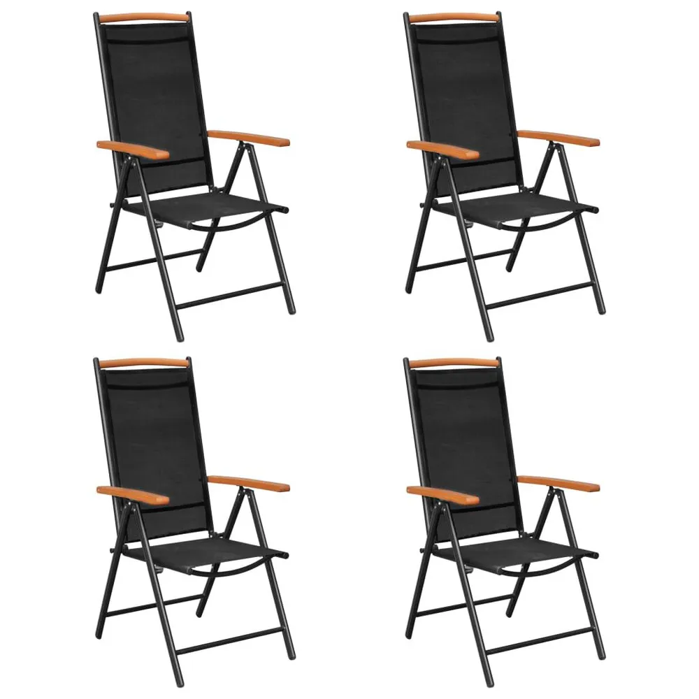 Relax 5-delige Tuinset aluminium zwart