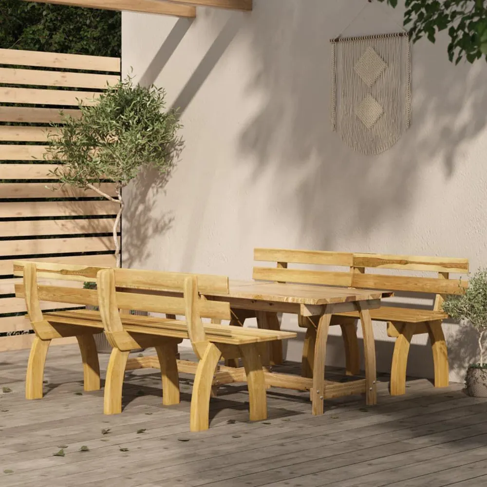 Schommel 3-delige Tuinset geïmpregneerd grenenhout