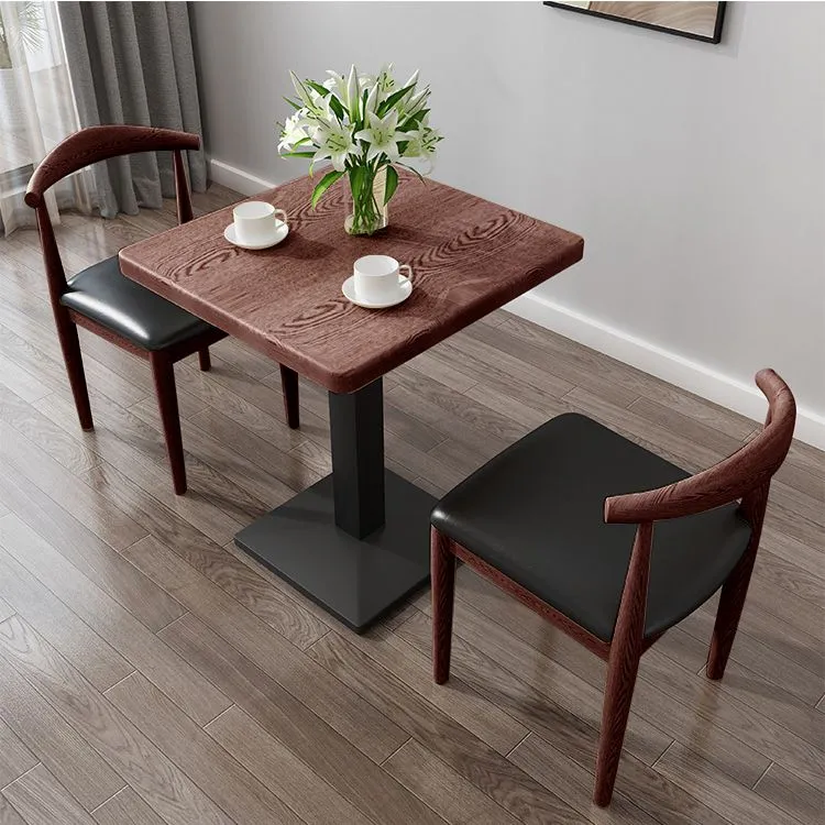Strak 1/3/4/5 Pieces Dining Set Geometry Wood Dining Table Set Dining Room