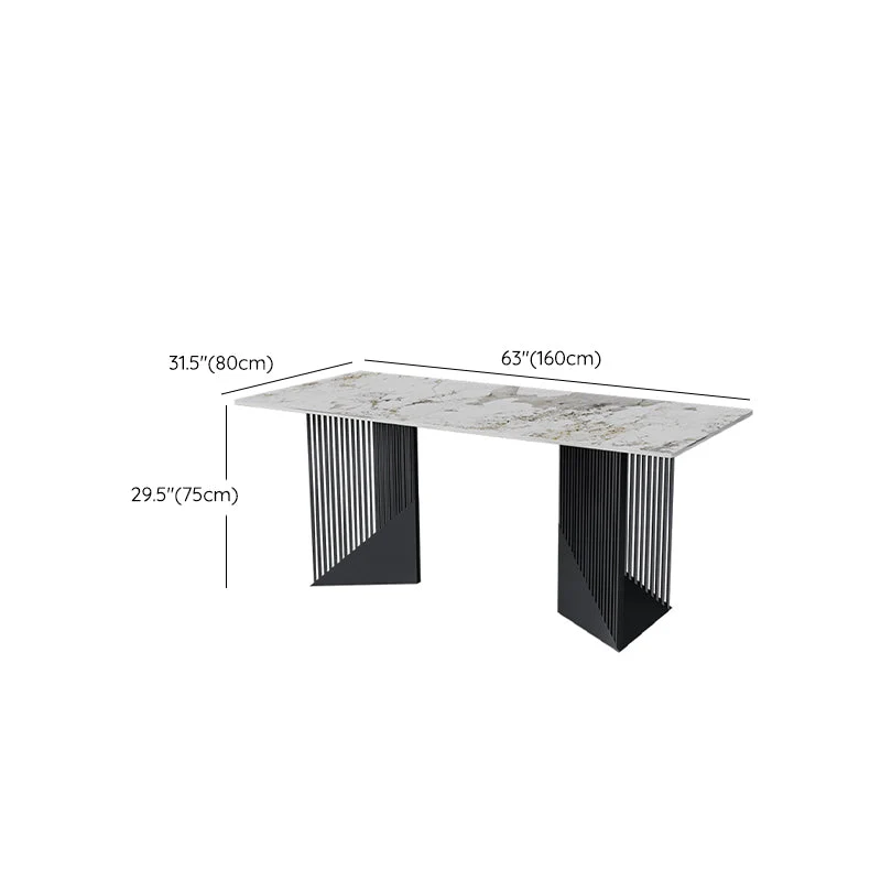 Van metaal Dinette Set Gray Chairs 1/2/4/7 Pcs Glam Dining Table Set