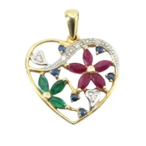 TUTTI FRUIT HEART PENDANT