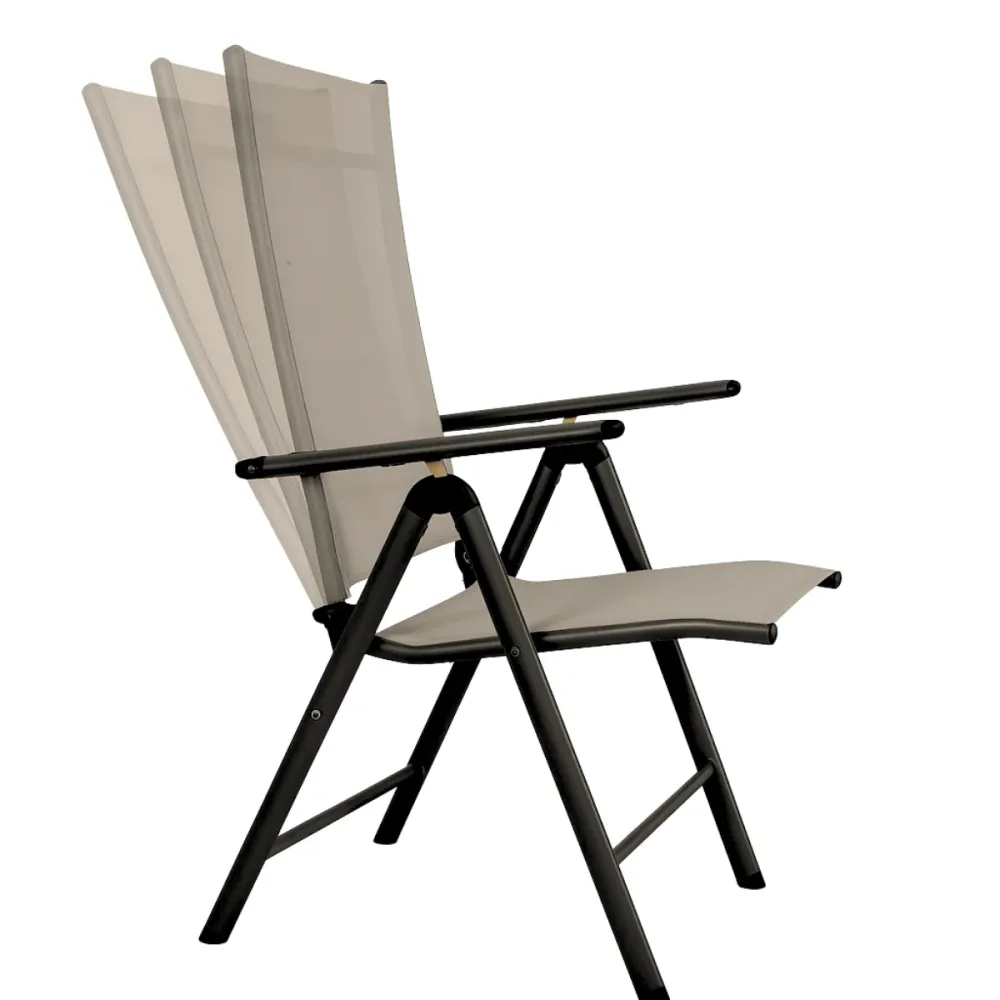 Tuinstoelen Set Santiago Grijs/Zwart Lifetime