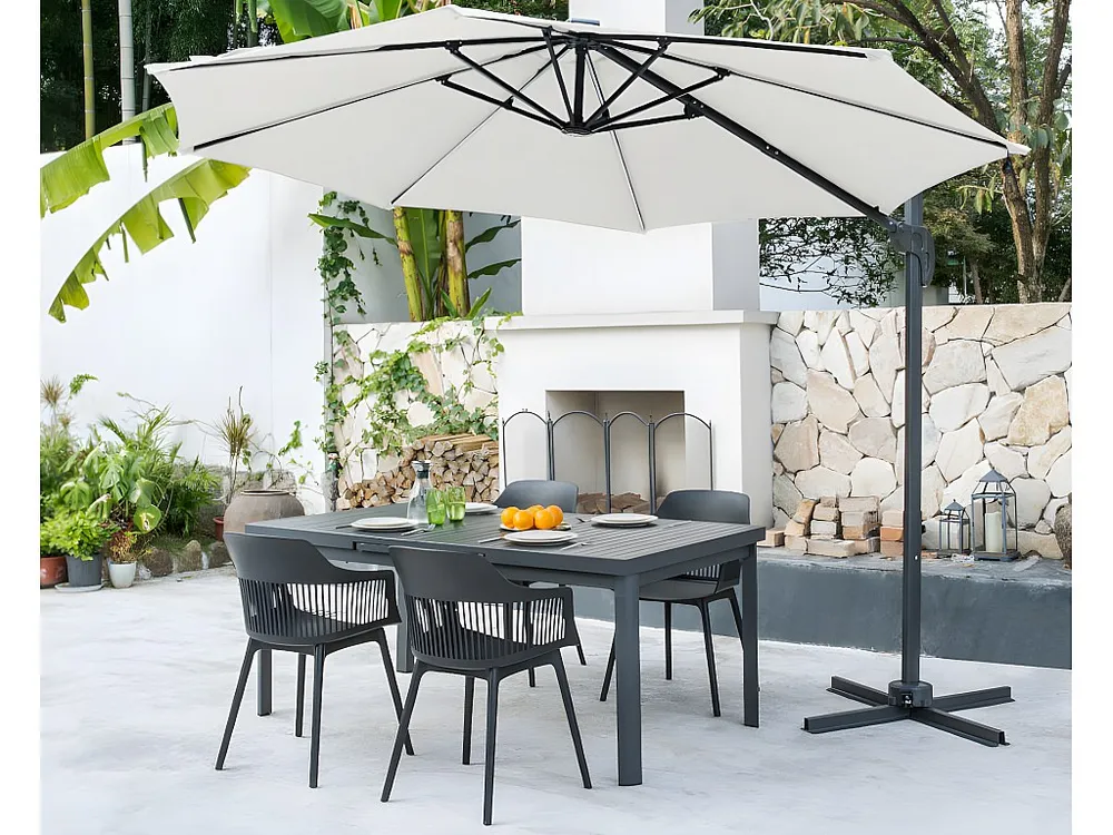 Set van 2 tuinstoelen van polypropyleen SOHO - Zwart MYLIA
