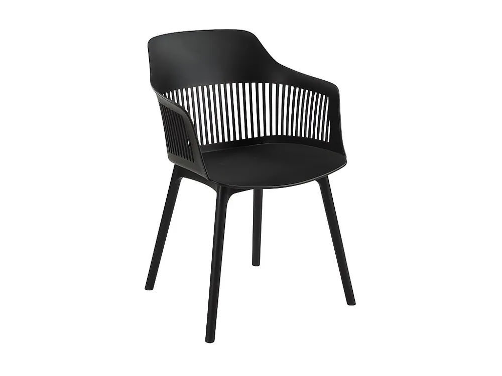 Set van 2 tuinstoelen van polypropyleen SOHO - Zwart MYLIA