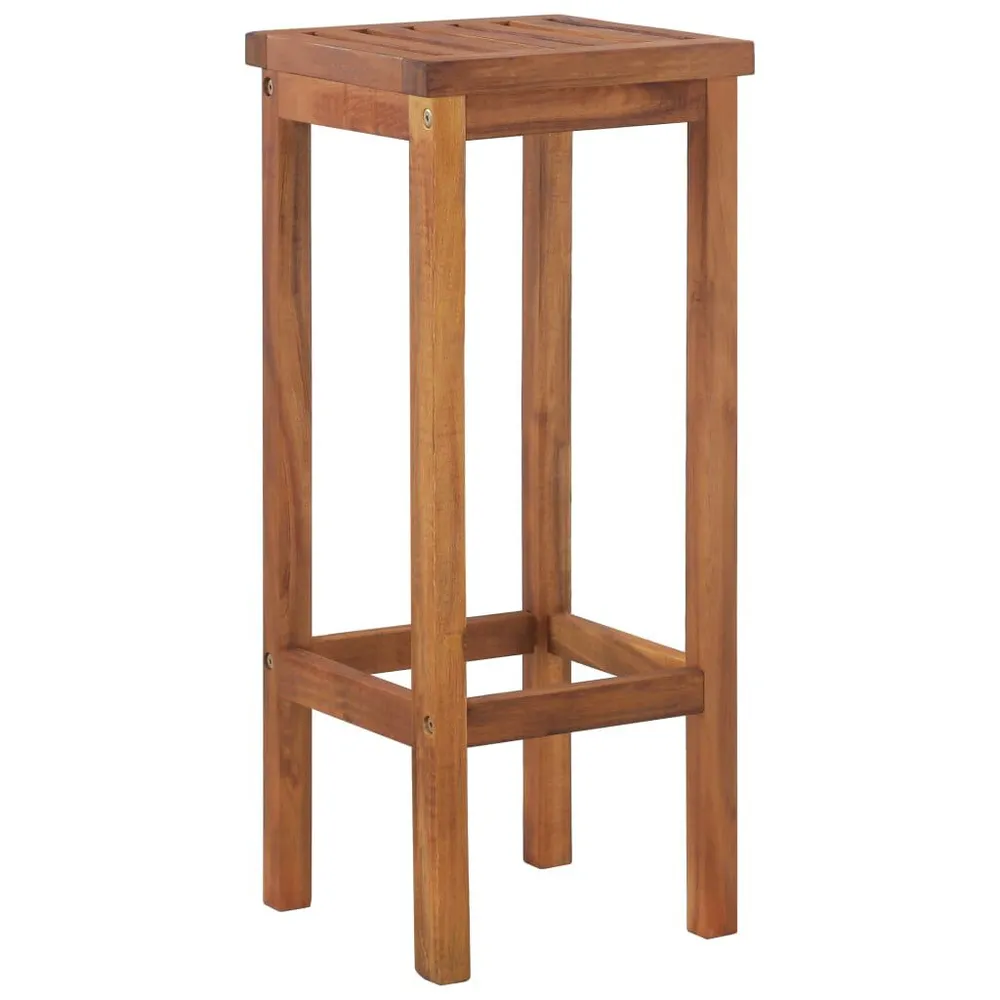 Barkrukken 2 st massief acaciahout