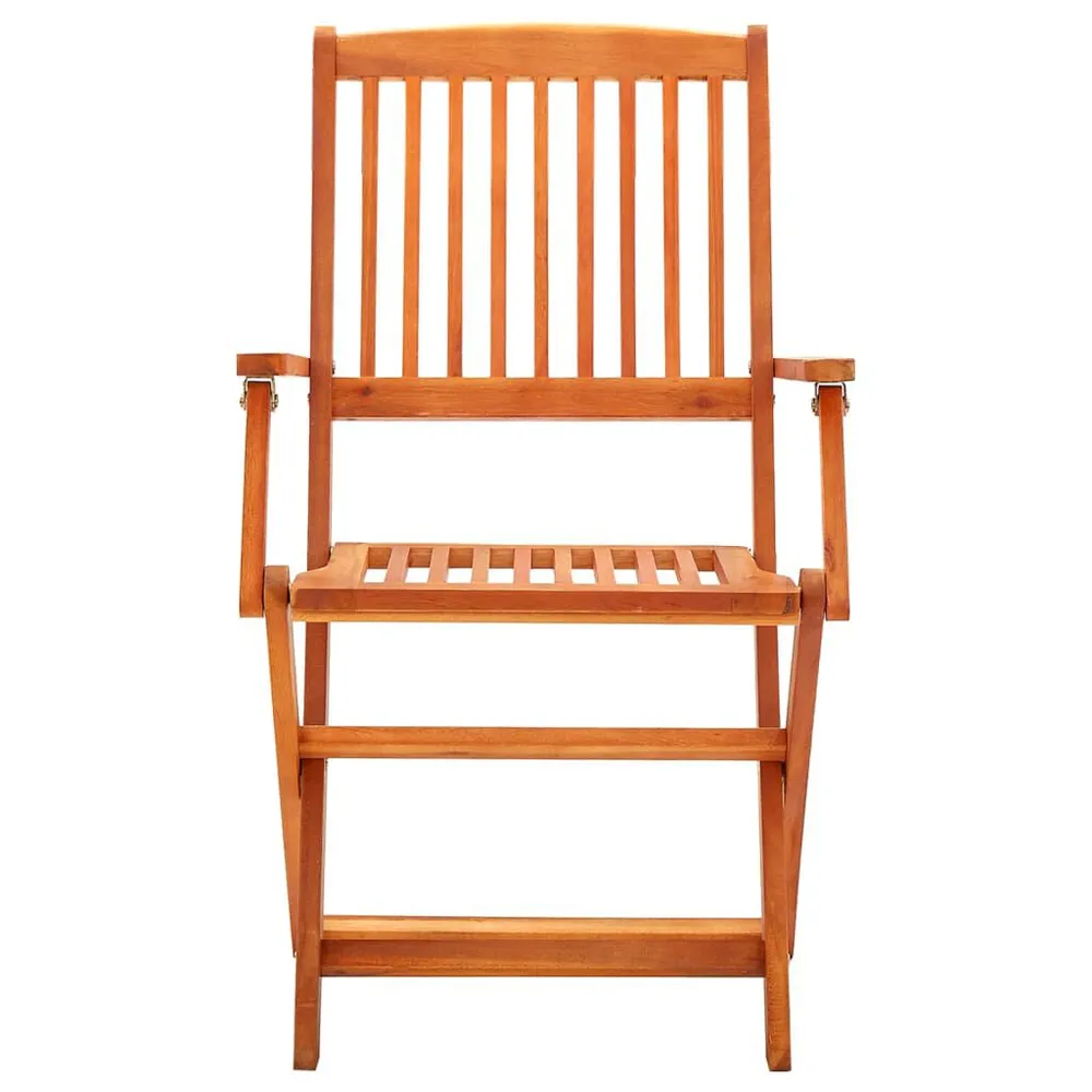 Comfortabel Luxe Tuinstoelen 6 st inklapbaar massief eucalyptushout