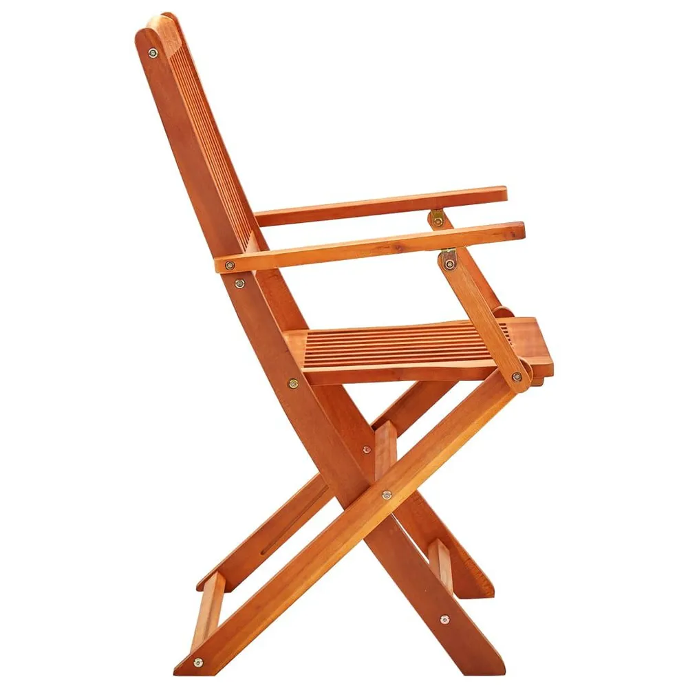 Comfortabel Luxe Tuinstoelen 6 st inklapbaar massief eucalyptushout