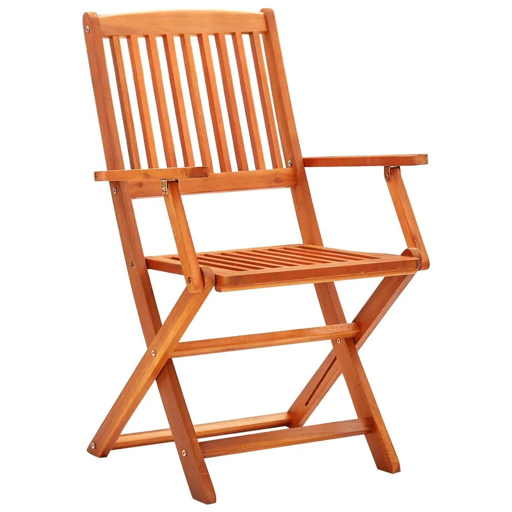 Comfortabel Luxe Tuinstoelen 6 st inklapbaar massief eucalyptushout