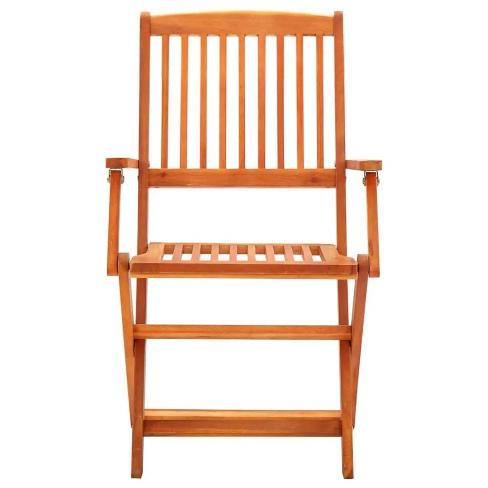 Comfortabel Luxe Tuinstoelen 6 st inklapbaar massief eucalyptushout