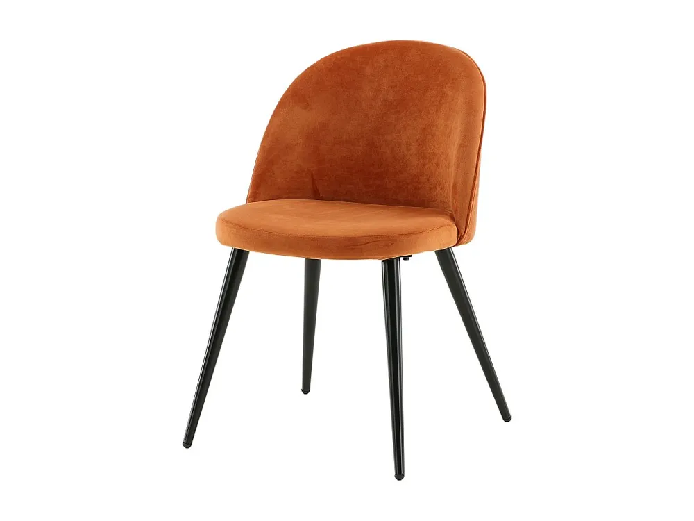 Eetkamerstoel LUXE FLUWEEL DRC 1NOS 50x57x77 Oranje