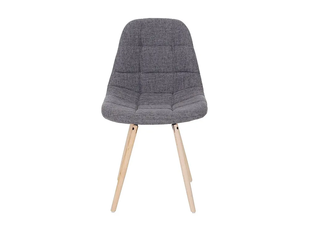 Eetkamerstoel MCW-A60 I (set van 2), stof/textiel grijs