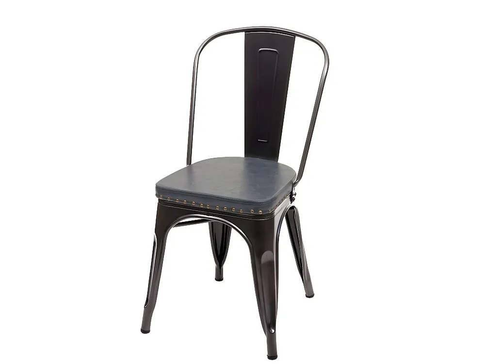 Eetkamerstoel MCW-H10e (set van 2), zwart-grijs