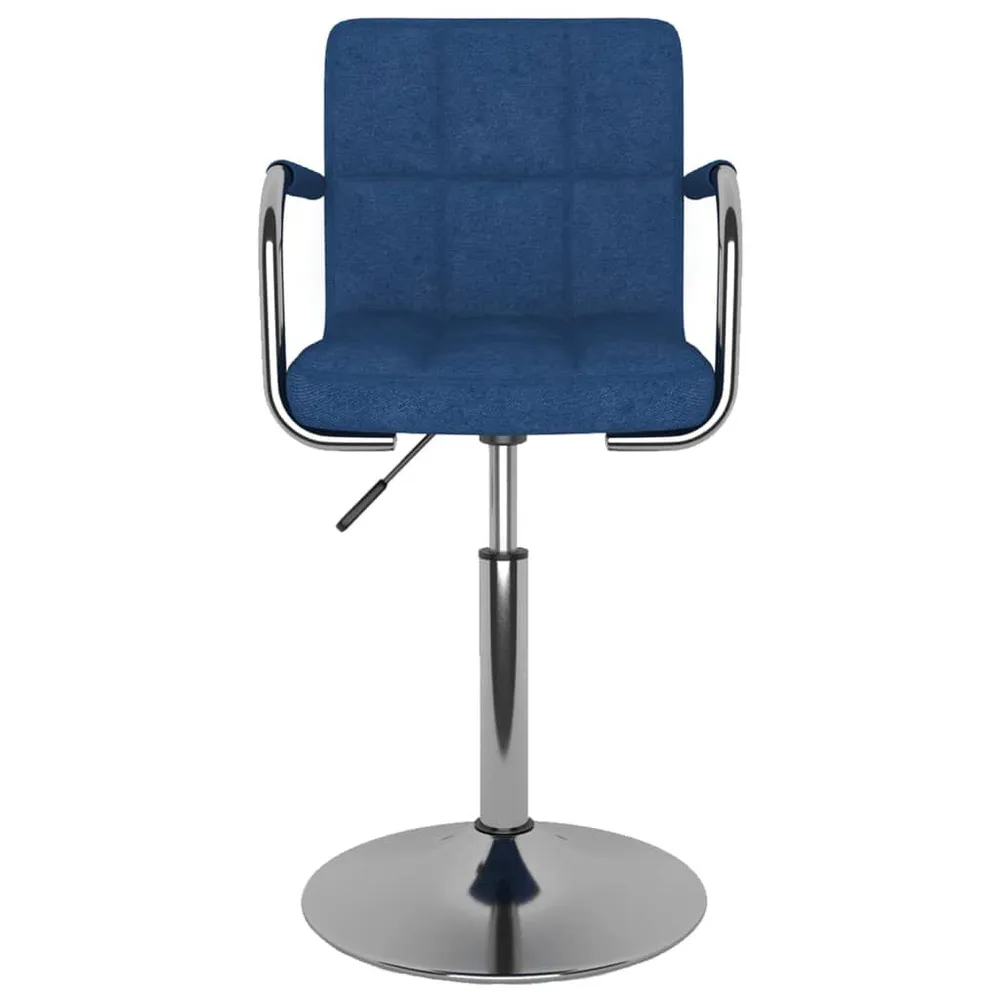 Eetkamerstoel stof blauw
