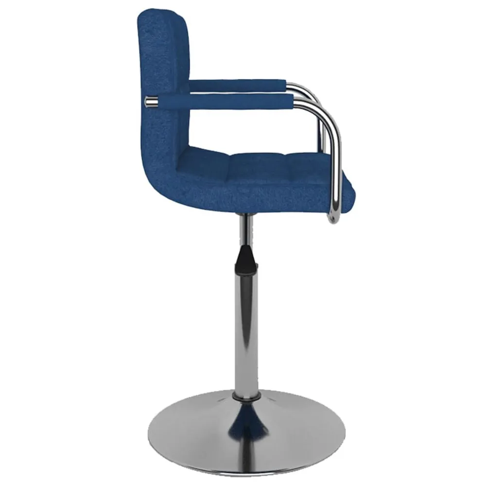 Eetkamerstoel stof blauw