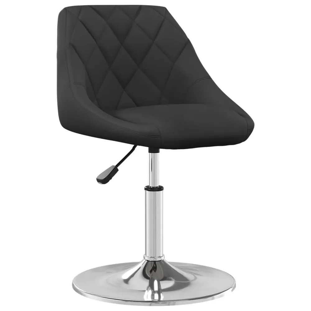 Eetkamerstoelen draaibaar 4 st fluweel zwart