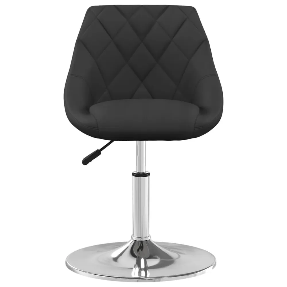 Eetkamerstoelen draaibaar 4 st fluweel zwart