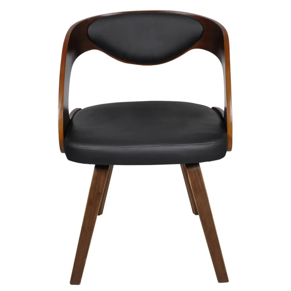 Eetkamerstoelen 6 st kunstleer bruin