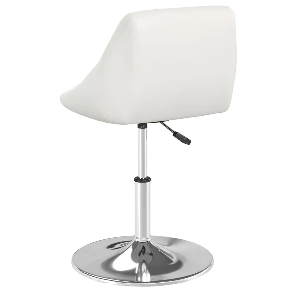 Eetkamerstoelen 4 st kunstleer wit