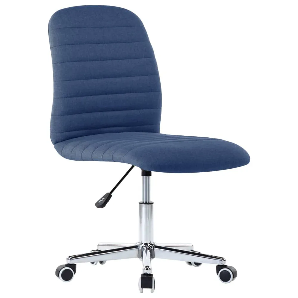 Eetkamerstoelen 2 st stof blauw