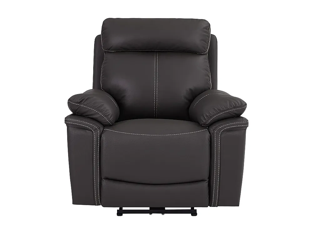 Elektrische relaxstoel leer ISIRIS - Bruin-Koop online