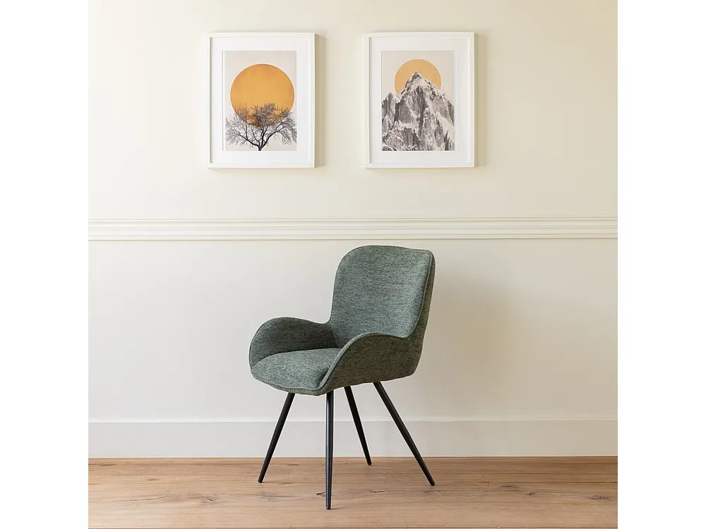 Groene EVA chenille stoel