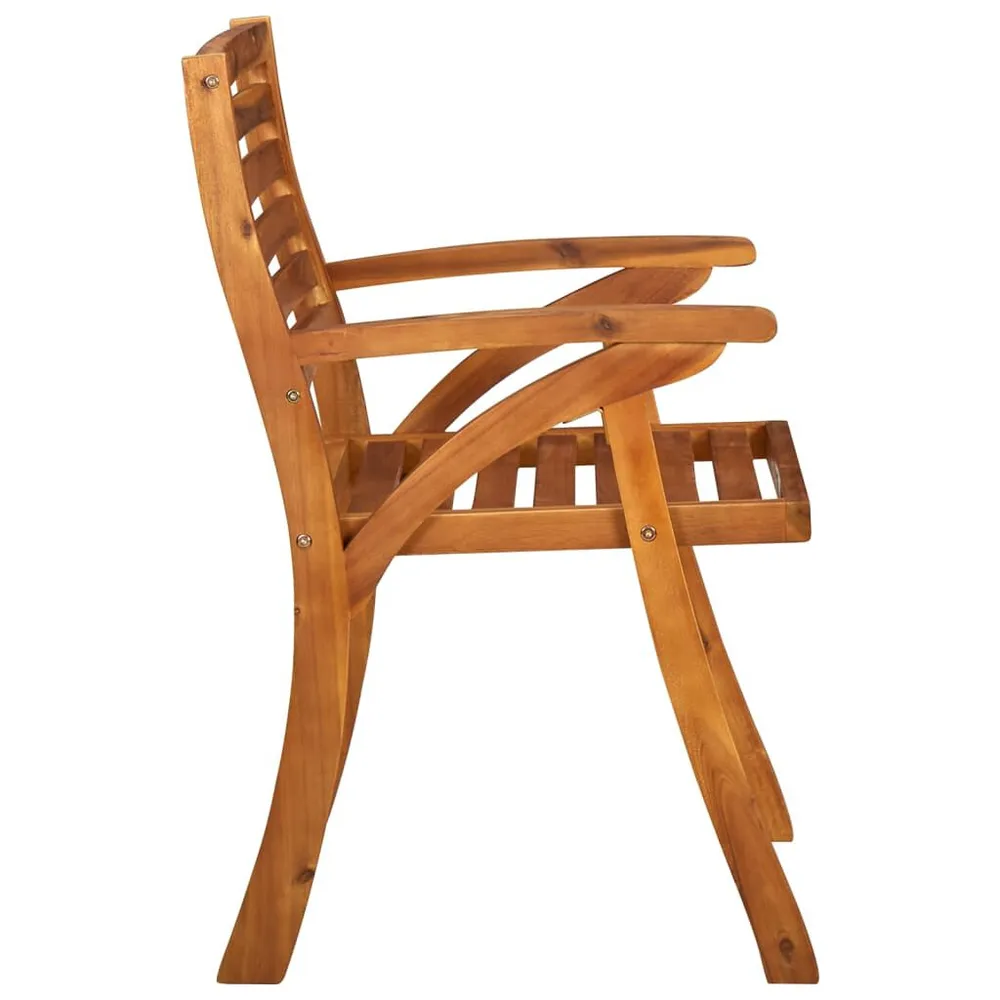 Lig- Tuinstoelen 4 st massief acaciahout