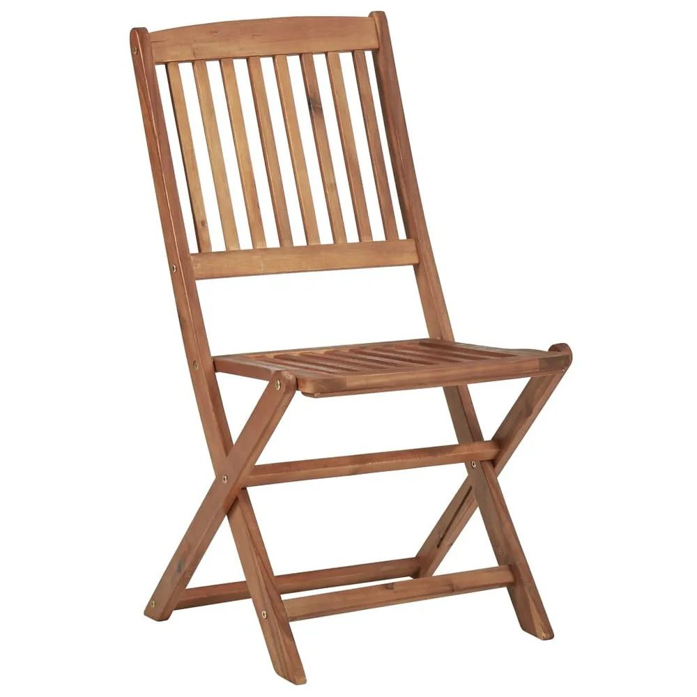 Relax Tuinstoelen 6 st inklapbaar met kussens massief acaciahout