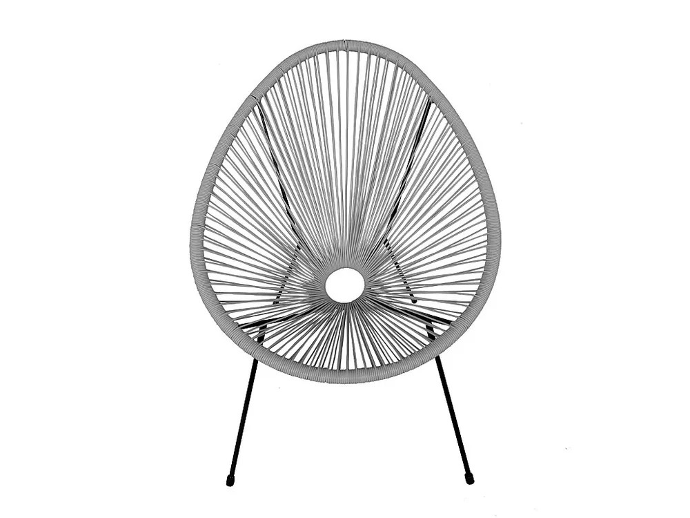 Set van 2 ACAPULCO eierstoelen grijs