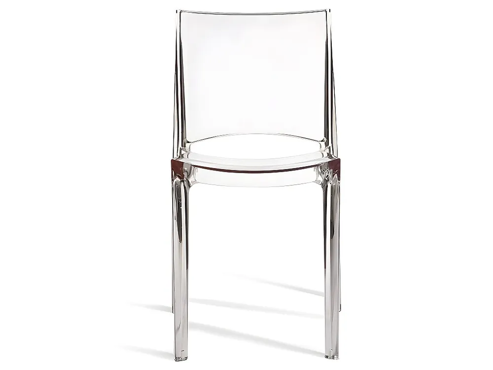 6 stapelbare stoelen DIADEME - Kristal - polycarbonaat